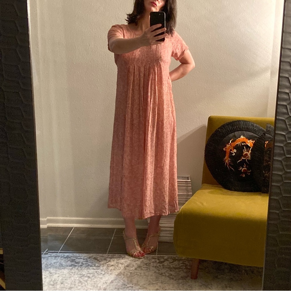 Vintage 90’s Sheer April Cornell Rayon Dress